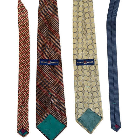 Tommy Hilfiger Ties 100% Silk Made in USA set of 2 - Picture 1 of 7